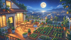 自家屋顶小院