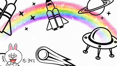 搞笑兔子宇宙彩虹