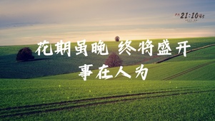 4k风景励志文字桌面