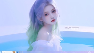 清纯治愈女孩