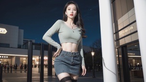 唯美短裙美女