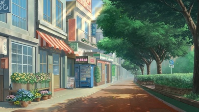 唯美治愈日系春天街道