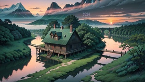 4K唯美治愈动漫美景