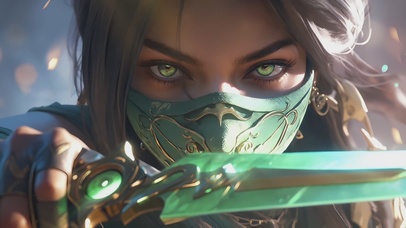 【4K】绿魅，刺客忍者