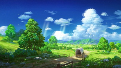 4K唯美治愈夏日动乡村小路