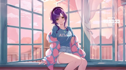 窗台少女