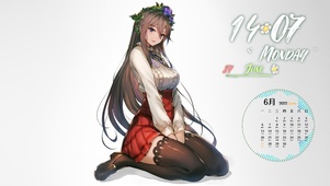 清纯戴花美少女