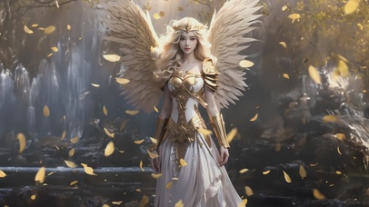 【4K】金发天使美女