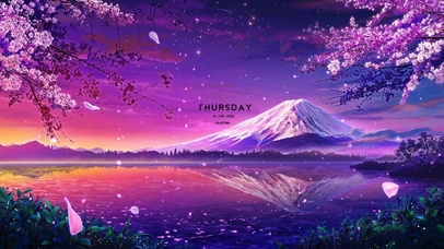 唯美治愈富士山