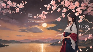 温婉樱花少女
