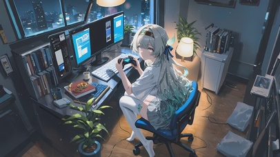 崩坏壁纸流莹独处时光