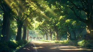 绿树成荫小道