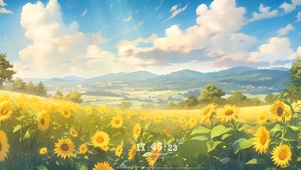 4K 向日葵花海