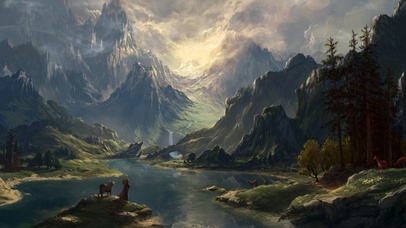 4K游戏の世界山边湖景