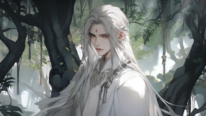 古风白发少年