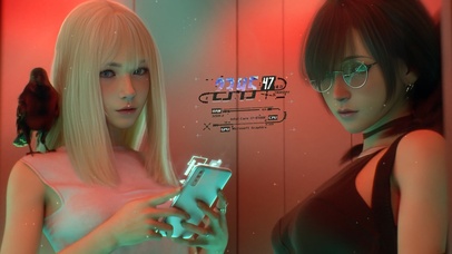 4K赛博朋克游戏美女