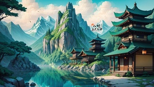 4K古风修仙秘境