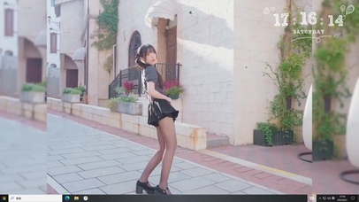 性感黑丝JK双马尾美女 宅舞 