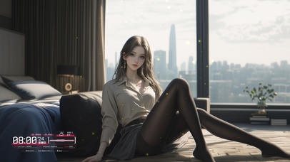 她的笑容像阳光透过树叶洒在地面