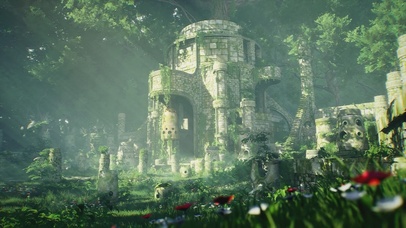 唯美治愈绿色护眼森林