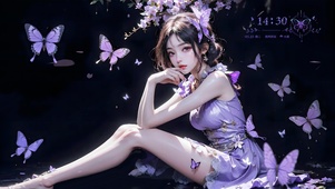 4K紫蝶少女