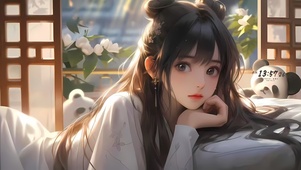 4k古风小女孩