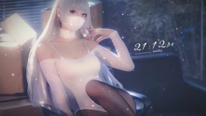 0549-戴口罩的可爱女孩