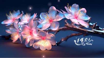 4K唯美水晶桃花