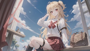 4k穿着校服的少女