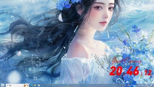 水墨画风格（女孩）