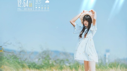 随风飘摇美少女