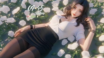 眼睛如秋水般清澈