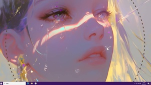 光下少女