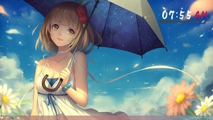 雨中少女