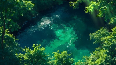 4K 渌渊叠翠 叶隙光年