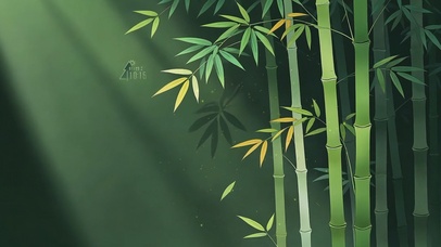光影竹林