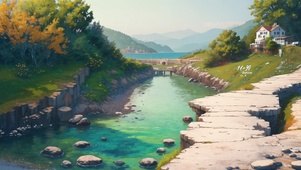 清新小溪