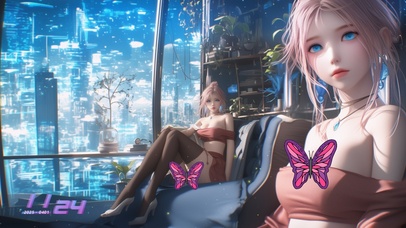 她每一个动作都充满着无意的魅力