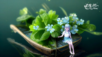 花船上的拇指姑娘（护眼互动）