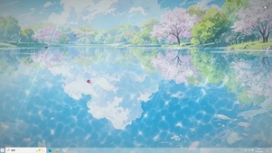 镜湖春樱-桌面主题