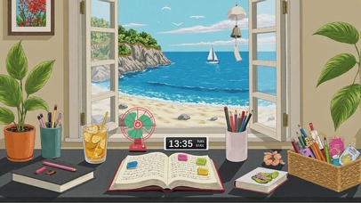 治愈护眼海边小屋