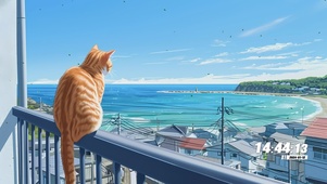 阳台猫咪