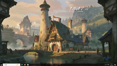 霍比特人清晨的城市