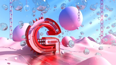 俏皮卡通可爱3D场景