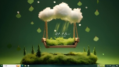 护眼系云朵秋千