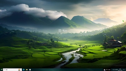 云雾大山森林河流