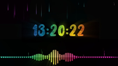 可视化炫彩流光时钟