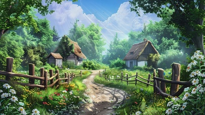 森林小屋ai壁纸