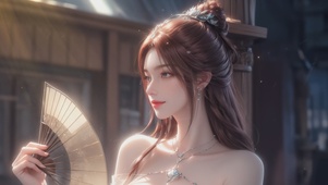 唯美清新国漫美女