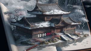 国风 画中雪景